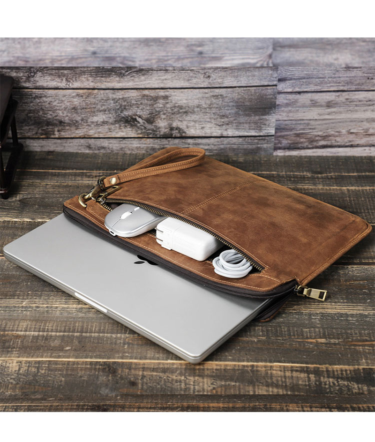 Whatna 2way 天然 牛革 セカンドバッグ メンズ クラッチ バッグ大き 手持ちバッグ 本 革 A4 ipad air 13.3収納可 ビジネス カジュアル フォーマル 冠婚葬祭 結婚式 二次会 披露宴バッグ 紳士用 男性用-4