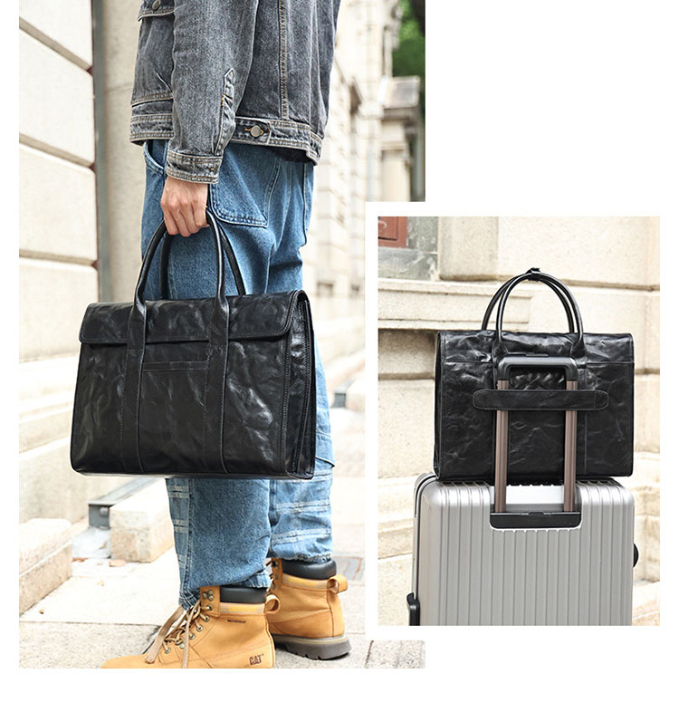 Whatna 天然 牛革 ビジネス バッグメンズ 手提げバッグ 本 革 ブリーフケース 15.6インチPC対応 旅行 出張 通勤 通学 就活 面接 バッグ かばん 男性用 6690-8