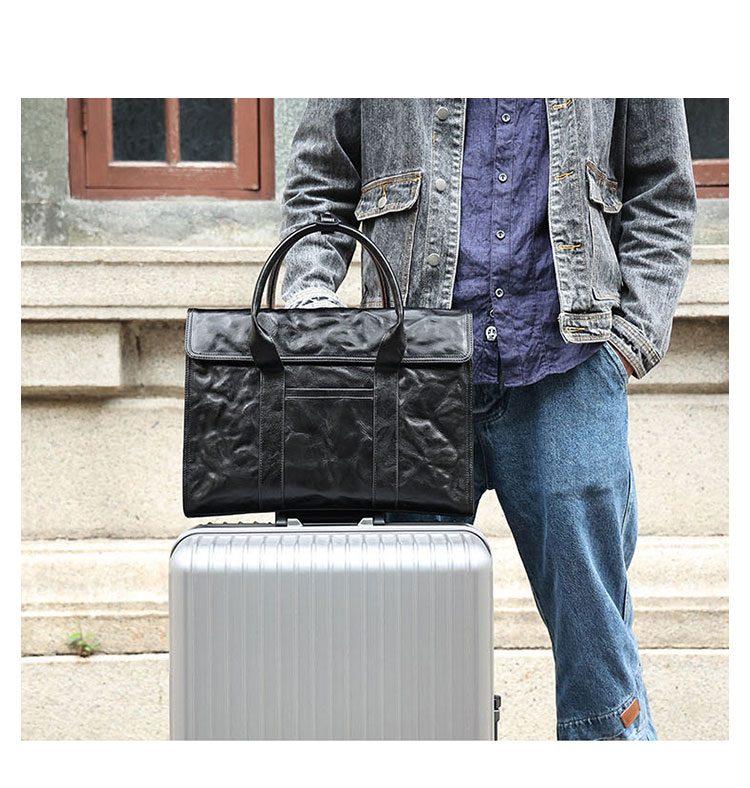 Whatna 天然 牛革 ビジネス バッグメンズ 手提げバッグ 本 革 ブリーフケース 15.6インチPC対応 旅行 出張 通勤 通学 就活 面接 バッグ かばん 男性用 6690-5