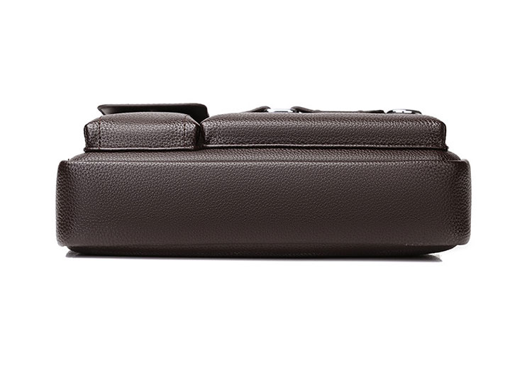 Whatna 革 ショルダーバッグ メンズ 2way 斜め掛け ボディバッグ 胸バッグ 手提げバッグ セカンドバッグ 手持げバッグ イヤホン穴付 キーリング付  Ipad 10.5収納可 カジュアル フォーマル ビジネス 通学 通勤 肩掛けバッグ 自転車かばん プレゼント男性D234-4