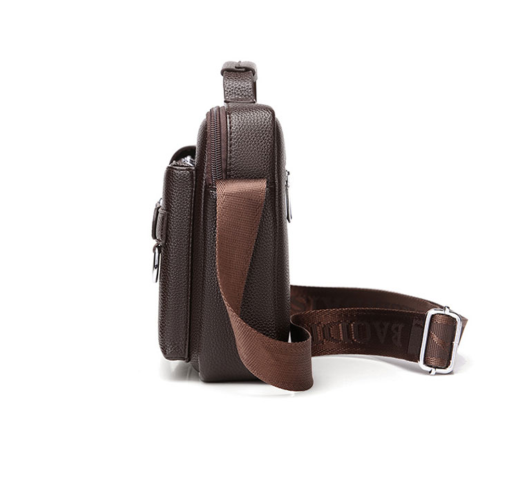 Whatna 革 ショルダーバッグ メンズ 2way 斜め掛け ボディバッグ 胸バッグ 手提げバッグ セカンドバッグ 手持げバッグ イヤホン穴付 キーリング付  Ipad 10.5収納可 カジュアル フォーマル ビジネス 通学 通勤 肩掛けバッグ 自転車かばん プレゼント男性D234-2