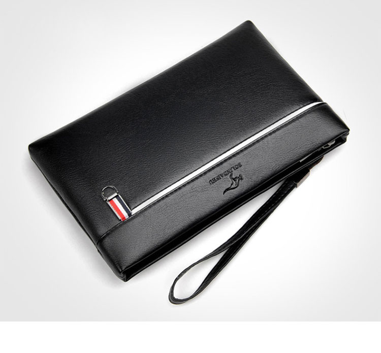 Whatna 2way 革 セカンドバッグ メンズ バッグ クラッチ バッグ 厚手 レザー B5カード6 枚収納可 小銭入れ 札入れ手持ちバッグ 結婚式 バッグ フォーマル  ビジネス 冠婚葬祭 バッグ 男性用 紳士用 黒 8801-4