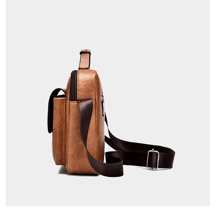 Whatna 革 ショルダーバッグ メンズ 2way 斜め掛け ボディバッグ 胸バッグ 手提げバッグ セカンドバッグ 手持げバッグ 横型Ipad 10.5収納可 カジュアル フォーマル ビジネス 通学 通勤 肩掛けバッグ 自転車かばん プレゼント男性D241-2