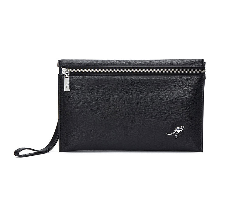 Whatna 3way 革 セカンドバッグ メンズ バッグ クラッチ バッグ 薄め3室仕切 厚手 レザー B5カード12 枚収納可 小銭入れ 札入れ 手持ちバッグ 結婚式 バッグ フォーマル ビジネス 冠婚葬祭 バッグ 男性用 紳士用 黒-1