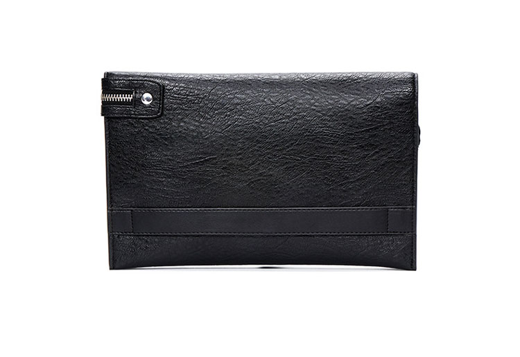 Whatna 3way 革 セカンドバッグ メンズ バッグ クラッチ バッグ 薄め3室仕切 厚手 レザー B5カード12 枚収納可 小銭入れ 札入れ 手持ちバッグ 結婚式 バッグ フォーマル ビジネス 冠婚葬祭 バッグ 男性用 紳士用 黒-2