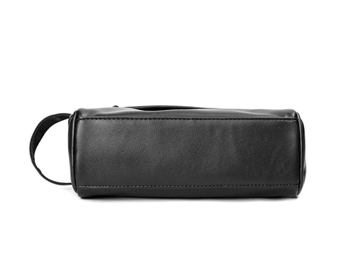 Whatna 革2way ミニセカンド バッグ メンズ 手提げバッグ クラッチ バッグ小さ 化粧かば ボックス型 手持ちバッグ ハンドバッグ フォーマル 冠婚葬祭 結婚式 バッグ紳士用 男性用 黒 XM-4084-4