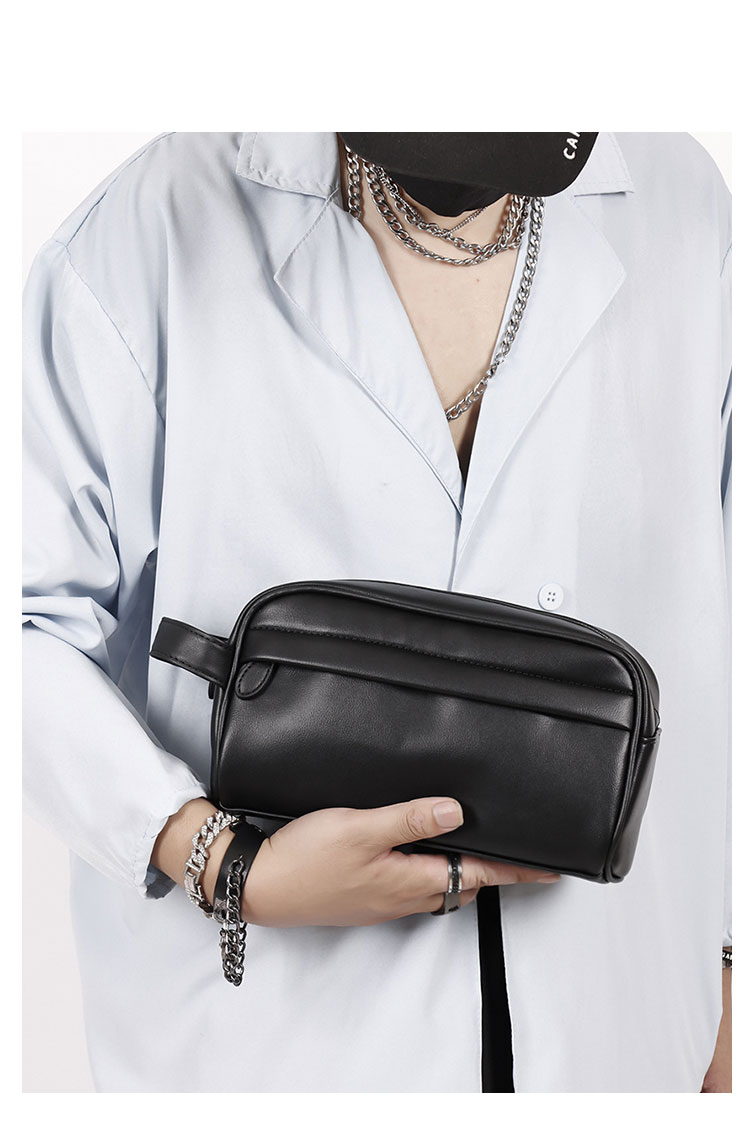 Whatna 革2way ミニセカンド バッグ メンズ 手提げバッグ クラッチ バッグ小さ 化粧かば ボックス型 手持ちバッグ ハンドバッグ フォーマル 冠婚葬祭 結婚式 バッグ紳士用 男性用 黒 XM-4084-8