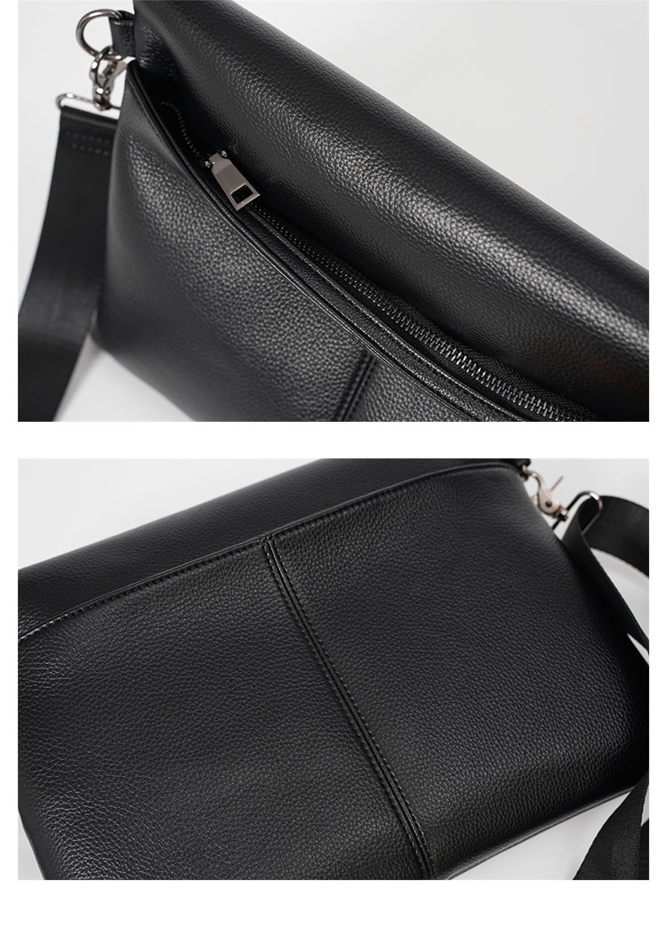 Whatna 2way 革セカンド バッグ メンズ ショルダーバック [クラッチ 肩掛け 結婚式 バッグ] ファイルバッグ ipad 13.3 A4 収納可 大さめ 手持ちバッグ ビジネス カジュアル フォーマル 冠婚葬祭 紳士用 男性用 黒YH3606-10