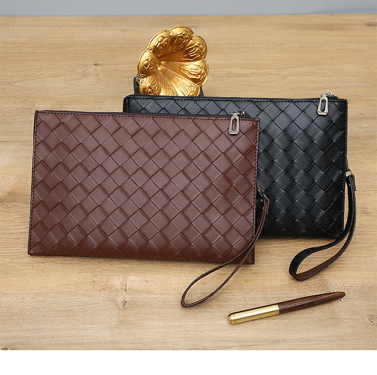 Whatna 2way 革 セカンドバッグ メンズ バッグ クラッチ バッグ 厚手 レザー B5カード6 枚収納可 2室仕切 手持ちバッグ 結婚式 バッグ フォーマル  ビジネス 冠婚葬祭 バッグ 男性用 紳士用 黒-1