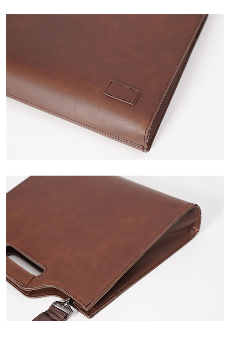 Whatna革 セカンド バッグ メンズ バッグ 3way クラッチ ショルダーバッグ トートバッグ 肩掛けバッグ 大さい A4 サイズ 15.6インチPC 収納可 ショルダーベルト付 ファイルバッグ ブリーフケース ビジネス バッグ 手持ち バッグ K4063-6