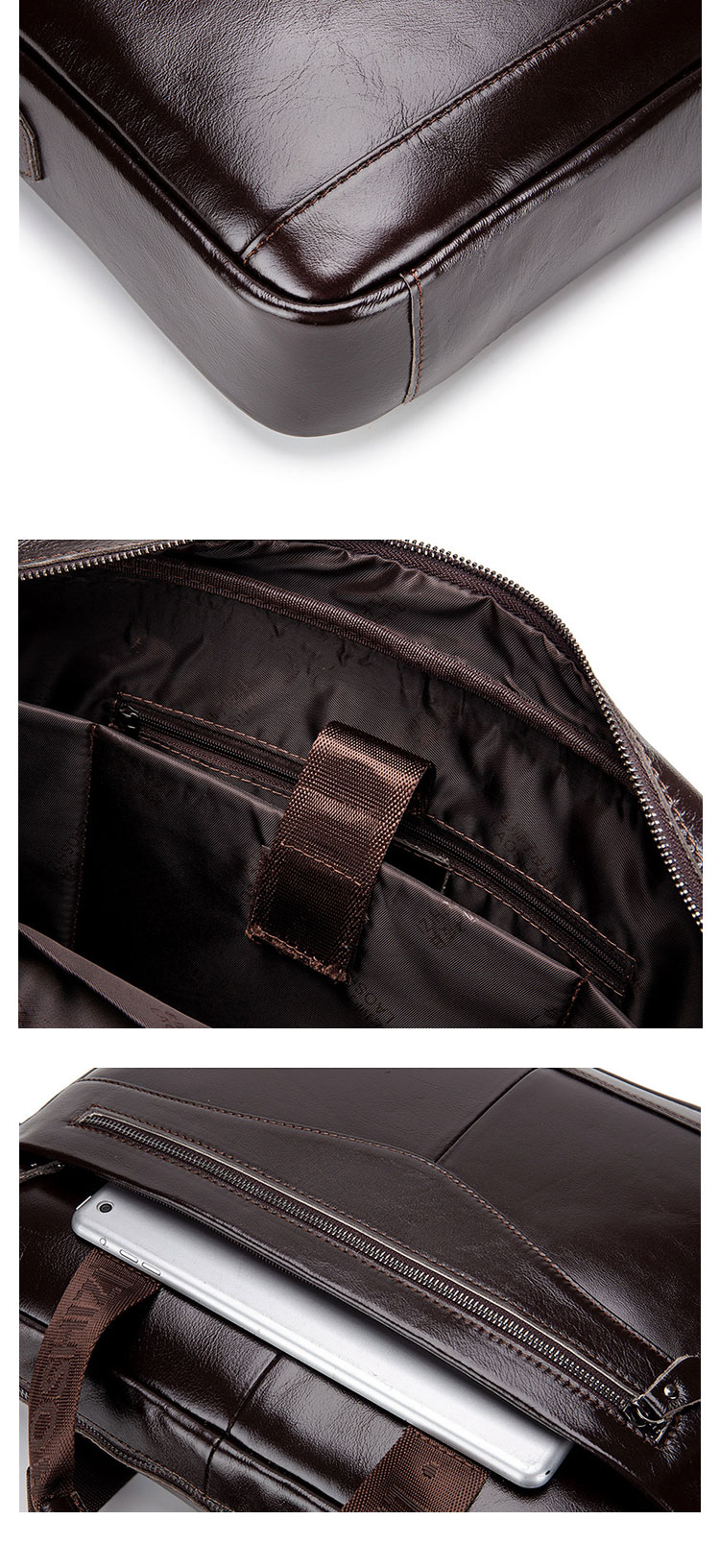 Whatna 牛革 ショルダーバッグ メンズ 2way 斜め掛け 手提げバッグ ビジネス バッグ セカンドバッグ 手持げバッグ A4  15.6インチPC収納可 横型 カジュアル フォーマル ビジネス 通学 通勤 肩掛け バッグ 自転車かばん プレゼント男性 91504-9