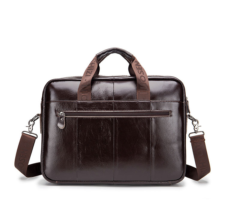 Whatna 牛革 ショルダーバッグ メンズ 2way 斜め掛け 手提げバッグ ビジネス バッグ セカンドバッグ 手持げバッグ A4  15.6インチPC収納可 横型 カジュアル フォーマル ビジネス 通学 通勤 肩掛け バッグ 自転車かばん プレゼント男性 91504-3