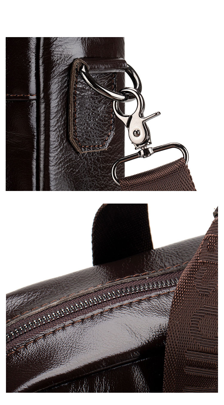 Whatna 牛革 ショルダーバッグ メンズ 2way 斜め掛け 手提げバッグ ビジネス バッグ セカンドバッグ 手持げバッグ A4  15.6インチPC収納可 横型 カジュアル フォーマル ビジネス 通学 通勤 肩掛け バッグ 自転車かばん プレゼント男性 91504-8