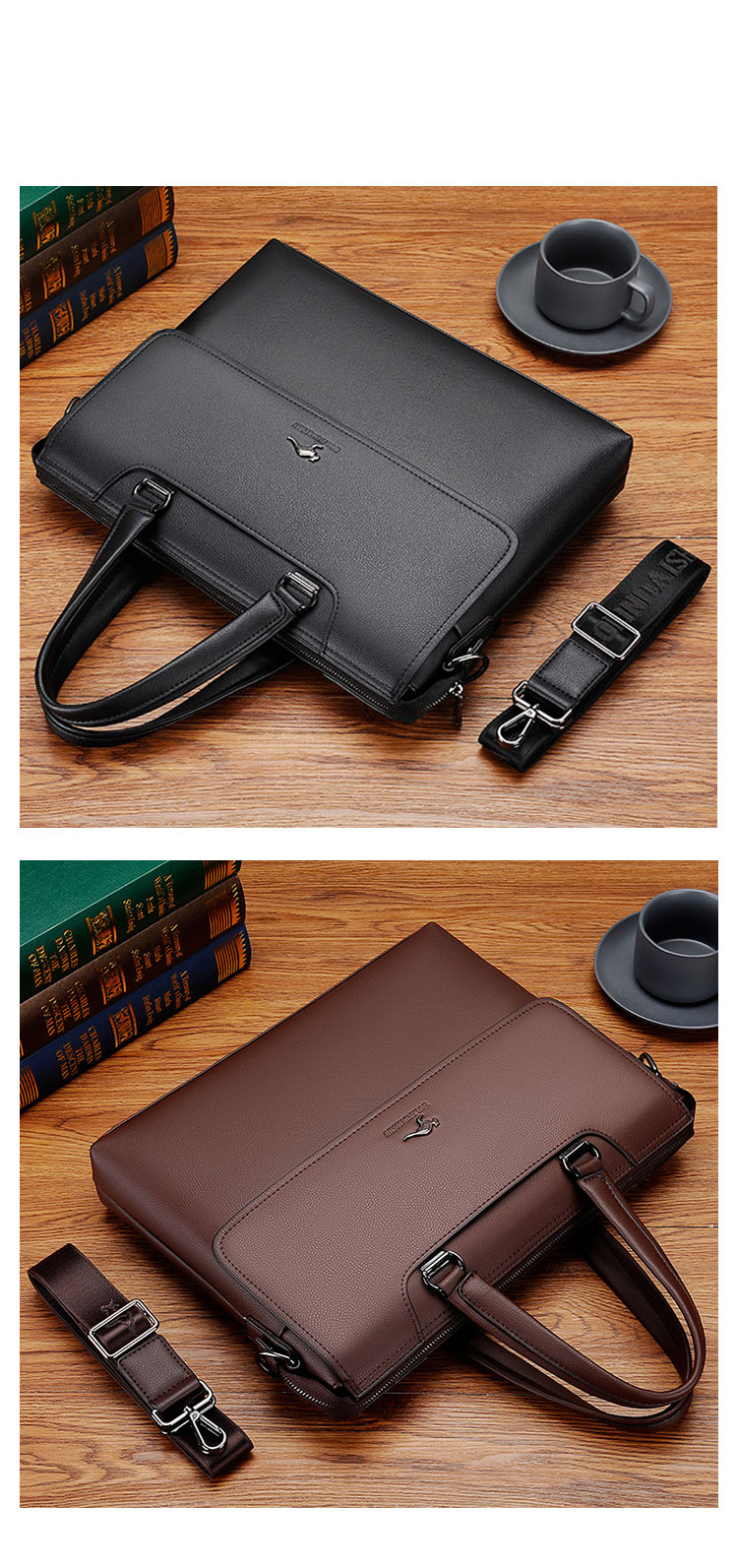 Whatna 革 ショルダーバッグ メンズ 2way 斜め掛け 手提げバッグ