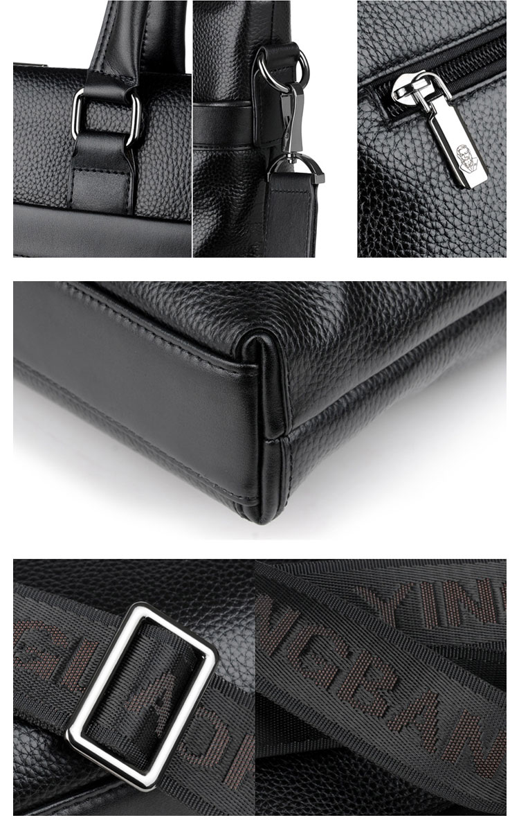 Whatna 革 ショルダーバッグ メンズ 2way 斜め掛け 手提げバッグ ビジネス バッグ セカンドバッグ 手持げバッグ A4  15インチPC収納可 横型 カジュアル フォーマル ビジネス 通学 通勤 肩掛け バッグ 自転車かばん プレゼント男性 L902-12