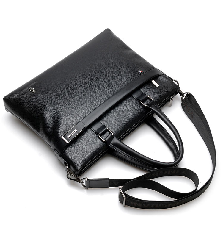 Whatna 革 ショルダーバッグ メンズ 2way 斜め掛け 手提げバッグ ビジネス バッグ セカンドバッグ 手持げバッグ A4  15インチPC収納可 横型 カジュアル フォーマル ビジネス 通学 通勤 肩掛け バッグ 自転車かばん プレゼント男性 L902-4