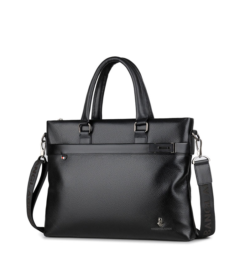 Whatna 革 ショルダーバッグ メンズ 2way 斜め掛け 手提げバッグ ビジネス バッグ セカンドバッグ 手持げバッグ A4  15インチPC収納可 横型 カジュアル フォーマル ビジネス 通学 通勤 肩掛け バッグ 自転車かばん プレゼント男性 L902-1