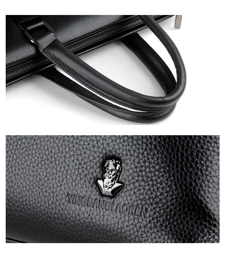 Whatna 革 ショルダーバッグ メンズ 2way 斜め掛け 手提げバッグ ビジネス バッグ セカンドバッグ 手持げバッグ A4  15インチPC収納可 横型 カジュアル フォーマル ビジネス 通学 通勤 肩掛け バッグ 自転車かばん プレゼント男性 L902-11