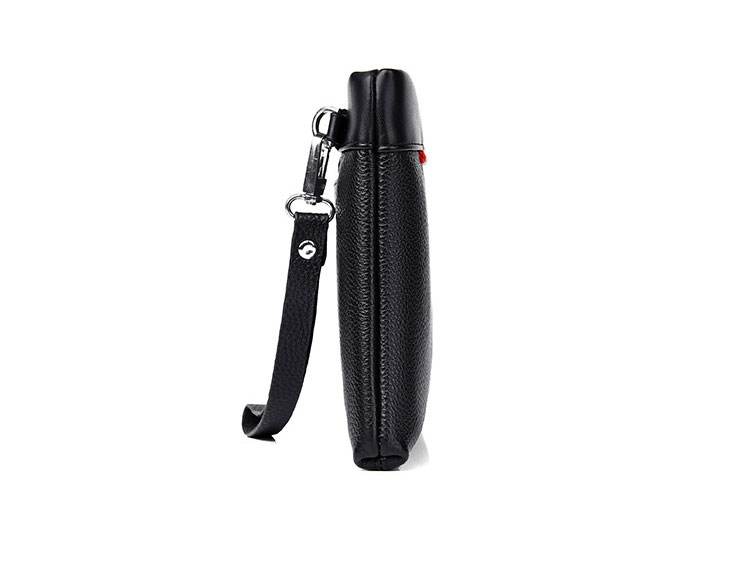 Whatna 2way 革 セカンドバッグ メンズ バッグ クラッチ バッグ 厚手 レザー B5カード6 枚収納可 小銭入れ 札入れ手持ちバッグ 結婚式 バッグ フォーマル  ビジネス 冠婚葬祭 バッグ 男性用 紳士用 黒-3