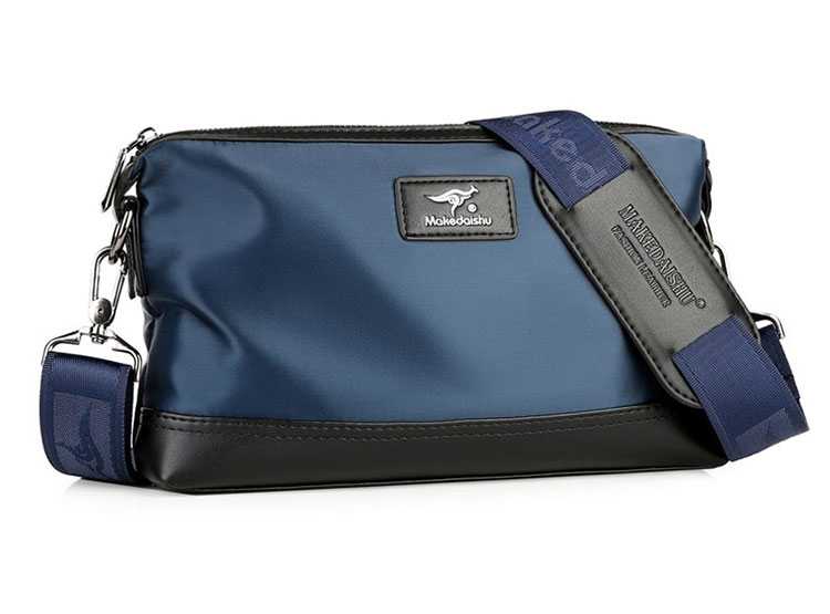 Whatna セカンド バッグ メンズ 3way クラッチ ショルダーバッグ 肩掛けバッグ 小さい ショルダーベルト付 ハンドストラップ付 防水高密度オックスフォード 婚式 バッグ ビジネス フォーマル 冠婚葬祭 バッグ紳士用 男性用 黒 青1267-2