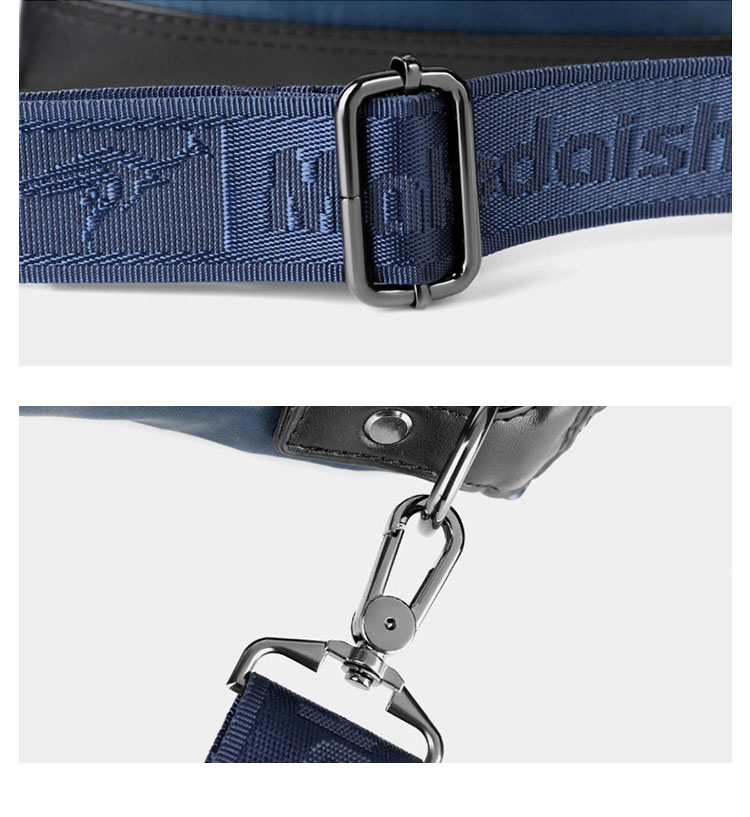 Whatna セカンド バッグ メンズ 3way クラッチ ショルダーバッグ 肩掛けバッグ 小さい ショルダーベルト付 ハンドストラップ付 防水高密度オックスフォード 婚式 バッグ ビジネス フォーマル 冠婚葬祭 バッグ紳士用 男性用 黒 青1267-12