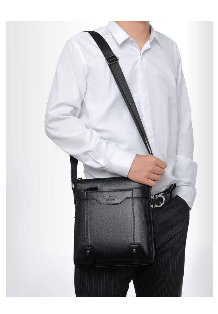 Whatna 革ショルダーバッグ メンズ メッセンジャーバッグ厚手 レザー 縦型 小さめビジネスバッグ ipad10.5収納可 革 通勤 通学 斜めがけバッグ オシャレ な シンプル な 軽量 実用 自転車 かばん男性用8309-1-9