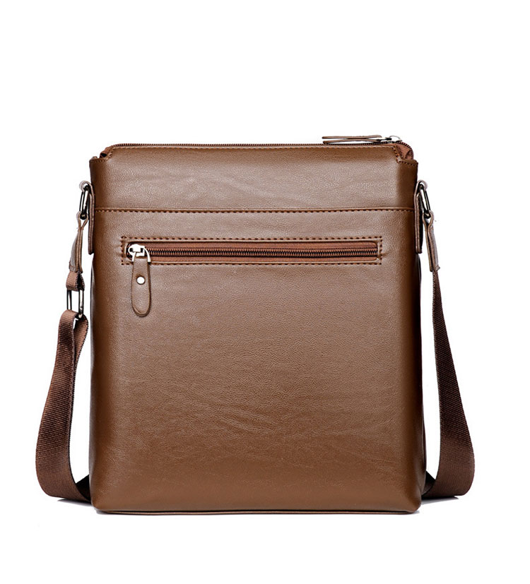 Whatna 革ショルダーバッグ メンズ メッセンジャーバッグ厚手 レザー 縦型 小さめビジネスバッグ ipad10.5収納可 革 通勤 通学 斜めがけバッグ オシャレ な シンプル な 軽量 実用 自転車 かばん男性用8309-1-3