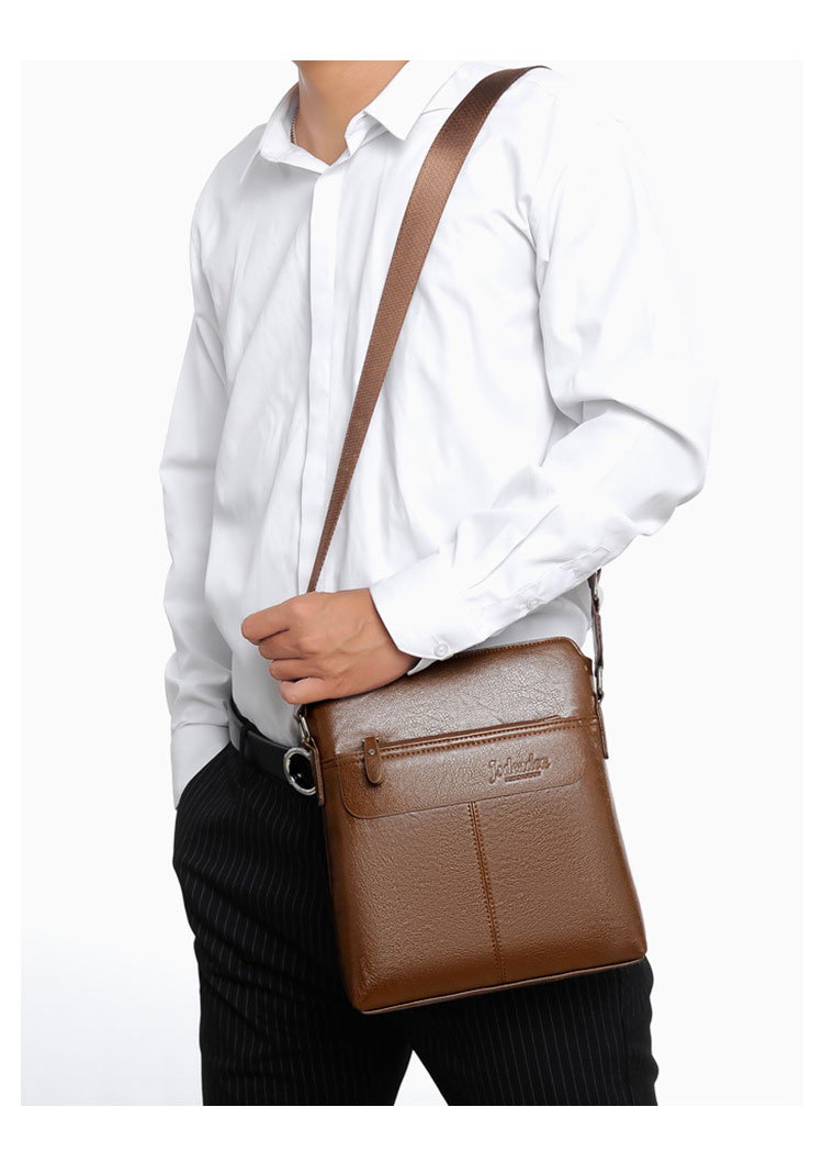 Whatna 革ショルダーバッグ メンズ メッセンジャーバッグ厚手 レザー 縦型 小さめビジネスバッグ ipad9.7収納可 革 通勤 通学 斜めがけバッグ オシャレ な シンプル な 軽量 実用 自転車 かばん男性用9001-1-8