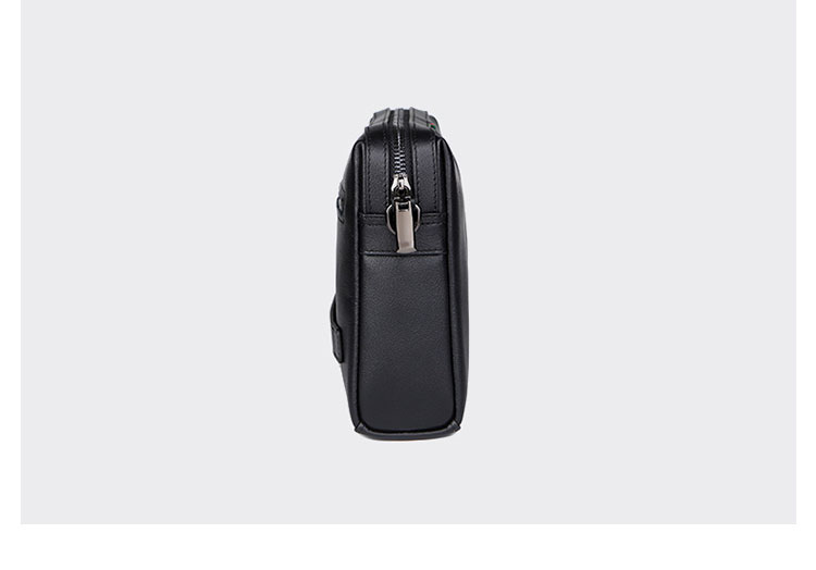 Whatna 天然 牛革 セカンド バッグ メンズ 3way クラッチ ショルダー 肩掛けバッグ 胸バッグ 手提げバッグ 小さい カード6枚収納可 ショルダーベルト付 ハンドストラップ付 本 革 結婚式 バッグ ビジネス フォーマル 冠婚葬祭 バッグ 黒 98382-2