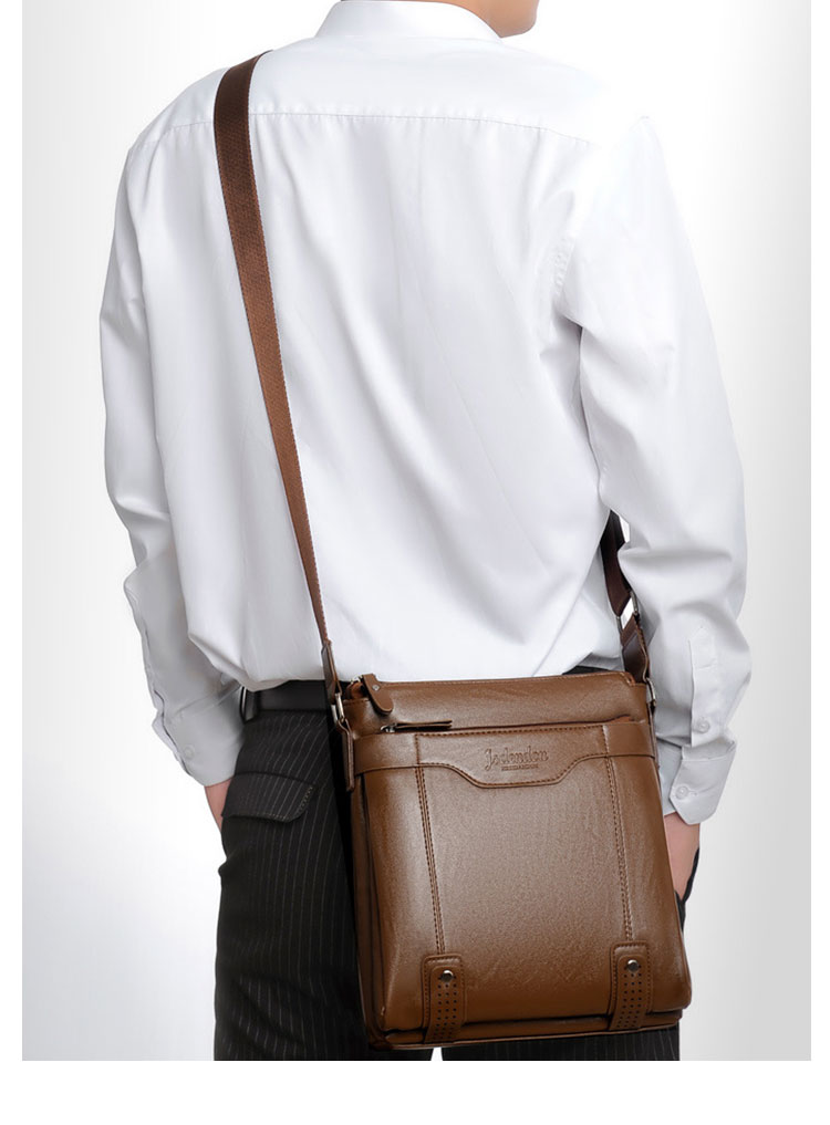 Whatna 革ショルダーバッグ メンズ メッセンジャーバッグ厚手 レザー 縦型 小さめビジネスバッグ ipad10.5収納可 革 通勤 通学 斜めがけバッグ オシャレ な シンプル な 軽量 実用 自転車 かばん男性用8309-1-12