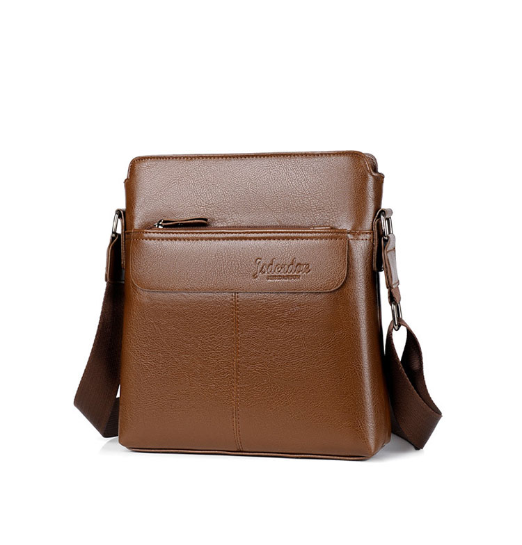 Whatna 革ショルダーバッグ メンズ メッセンジャーバッグ厚手 レザー 縦型 小さめビジネスバッグ ipad9.7収納可 革 通勤 通学 斜めがけバッグ オシャレ な シンプル な 軽量 実用 自転車 かばん男性用9001-1-1