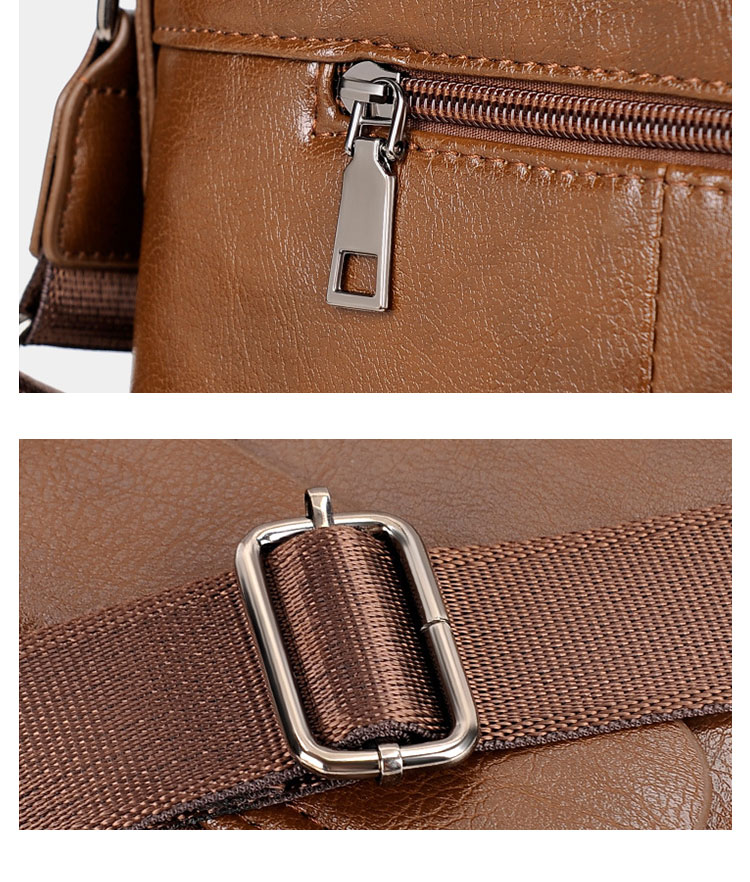 Whatna 革ショルダーバッグ メンズ メッセンジャーバッグ厚手 レザー 縦型 小さめビジネスバッグ ipad9.7収納可 革 通勤 通学 斜めがけバッグ オシャレ な シンプル な 軽量 実用 自転車 かばん男性用9001-1-13