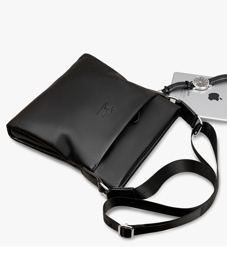 Whatna ショルダーバッグ メンズ メッセンジャーバッグ 縦型 小さめビジネスバッグ ipad9.7収納可 通勤 通学 斜めがけバッグ オシャレ な シンプル な 軽量 実用 自転車 かばん男性用9006-4