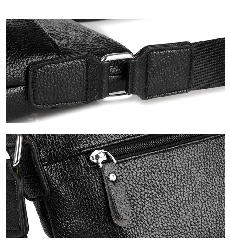 Whatna ショルダーバッグ メンズ メッセンジャーバッグ 縦型 小さめビジネスバッグ ipad9.7収納可 通勤 通学 斜めがけバッグ オシャレ な シンプル な 軽量 実用 自転車 かばん男性用9006-9