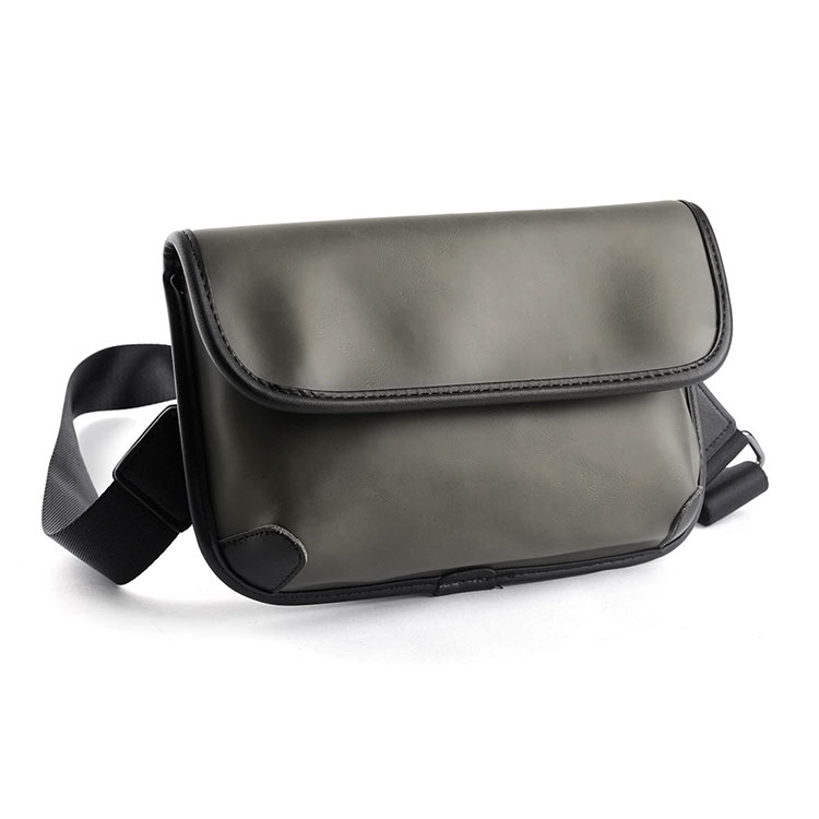 Whatna ミニショルダーバッグ メンズ ポシェット 肩掛けバッグ 横型 ショルダーミニポーチ 革 軽量 小型 人気型 耐久性 小さめメッセンジャーバッグ斜め掛け ビジネス 通学 通勤鞄 軽量 実用 自転車 バッグ かばん男性用 黒-2