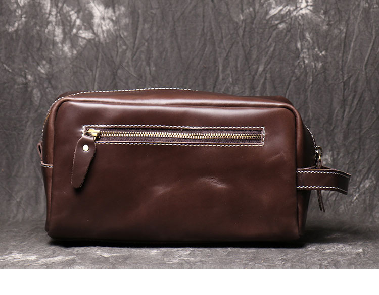 Whatna 2way 天然 牛革 ミニセカンドバッグ メンズ クラッチ バッグ 化粧バッグ 化粧ケース 厚手 本革 レザー カジュアル フォーマル 冠婚葬祭 結婚式 バッグ 化粧ポーチ 紳士用 男性用 1064-8