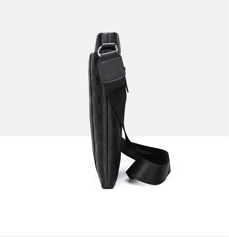 Whatna 厚手 レザー ショルダーバッグ メンズ メッセンジャーバッグ 縦型 小さめビジネスバッグ ipad9.7収納可 ペンホルダー付き 通勤 通学 斜めがけバッグ オシャレ な シンプル な 軽量 実用 自転車 かばん男性用6688#-3