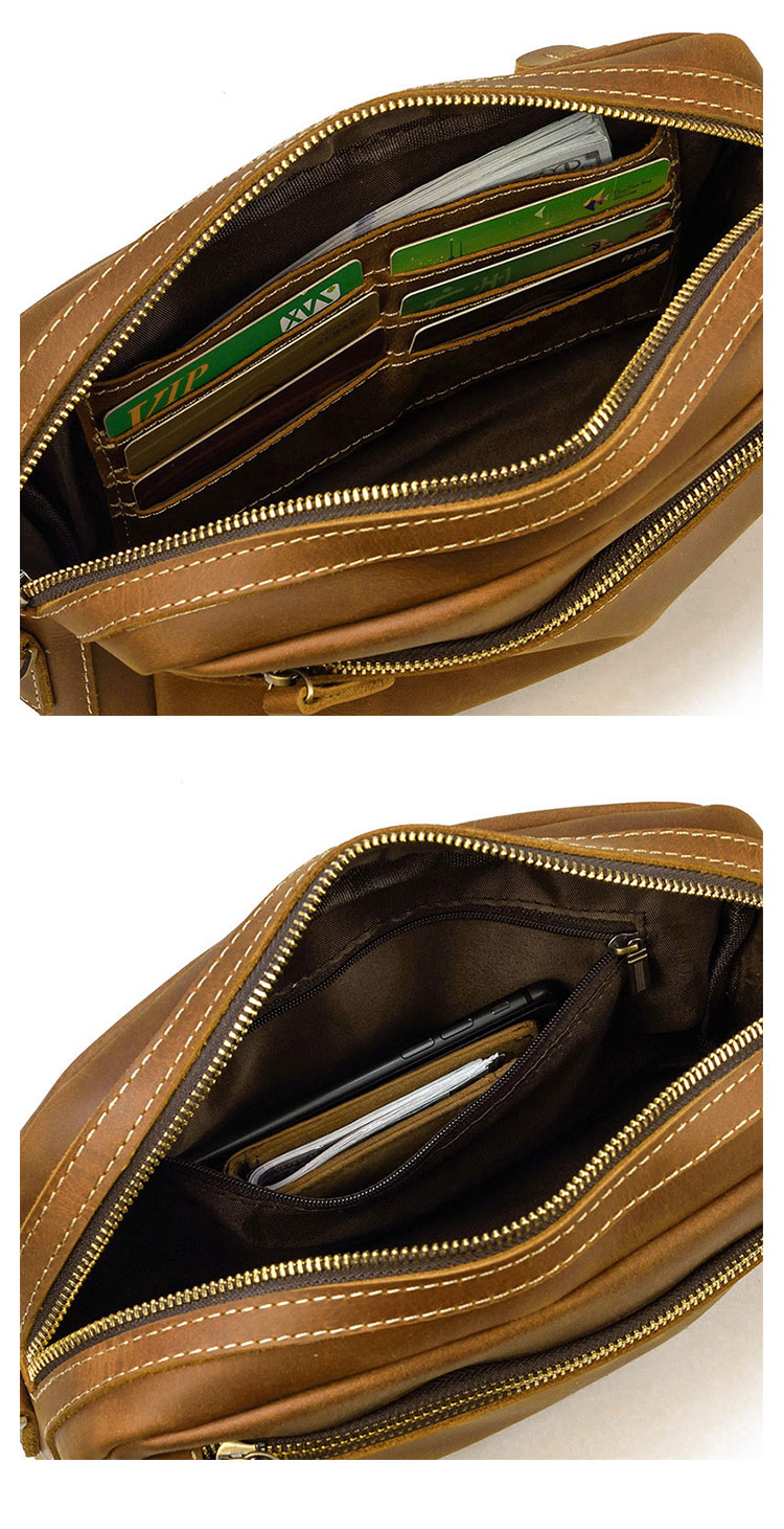 Whatna 天然 牛革 ミニセカンド バッグ メンズ 3way ミニ クラッチ ショルダーバッグ 肩掛けバッグ 小さい カード6枚収納可ショルダーベルト付 ハンドストラップ付 本革 結婚式 バッグ ビジネス フォーマル 冠婚葬祭 バッグ紳士用 男性用-9