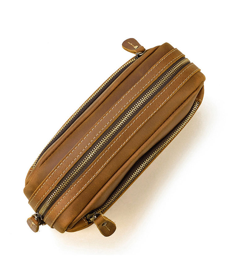 Whatna 天然 牛革 ミニセカンド バッグ メンズ 3way ミニ クラッチ ショルダーバッグ 肩掛けバッグ 小さい カード6枚収納可ショルダーベルト付 ハンドストラップ付 本革 結婚式 バッグ ビジネス フォーマル 冠婚葬祭 バッグ紳士用 男性用-5