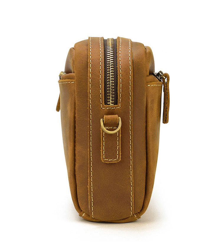 Whatna 天然 牛革 ミニセカンド バッグ メンズ 3way ミニ クラッチ ショルダーバッグ 肩掛けバッグ 小さい カード6枚収納可ショルダーベルト付 ハンドストラップ付 本革 結婚式 バッグ ビジネス フォーマル 冠婚葬祭 バッグ紳士用 男性用-3