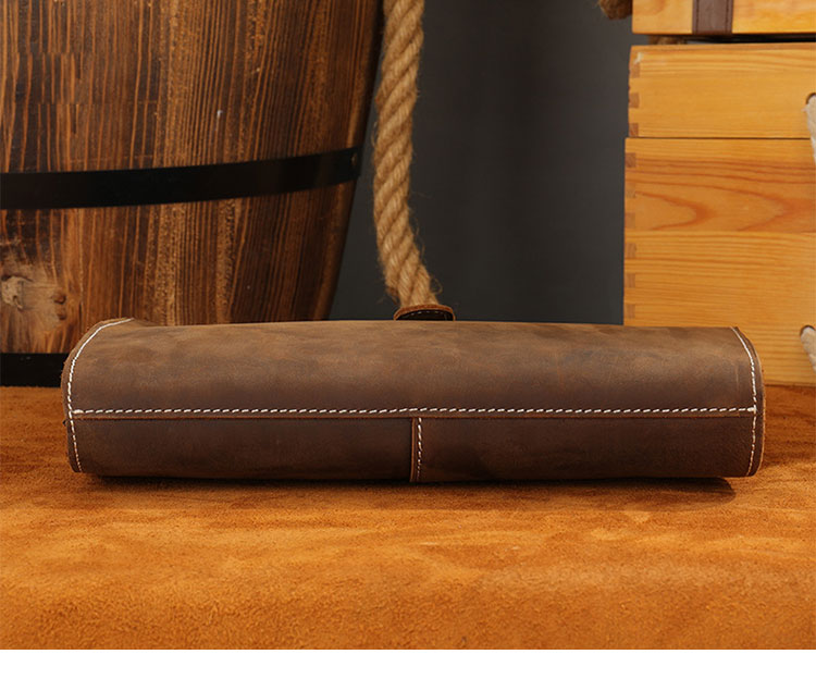 Whatna 天然 牛革 セカンド バッグ メンズ 3way  クラッチ ショルダーバッグ 肩掛けバッグ 小さい カード6枚収納可ショルダーベルト付 ハンドストラップ付 本革 結婚式 バッグ ビジネス フォーマル 冠婚葬祭 バッグ紳士用 男性用-5