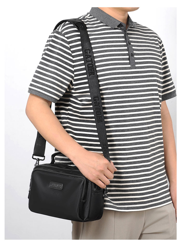 Whatna ミニショルダーバッグ メンズ 2way 斜め掛け 手提げバッグ セカンドバッグ 手持げバッグ2室仕切 ショルダーベルト付 レザー Ipad mini収納可 カジュアル フォーマル ビジネス 通学 通勤 肩掛けバッグ 自転車かばん プレゼント男性 青 黒3755-11