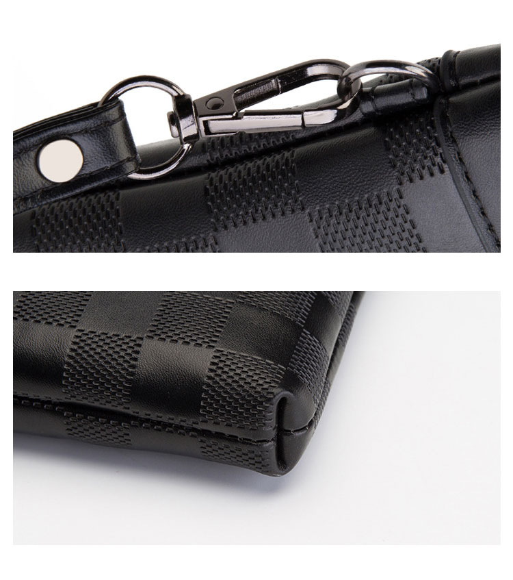 Whatna 2way 革 セカンドバッグ メンズ バッグ クラッチ バッグ 厚手 レザー 2室仕切 大容量 手持ちバッグ 結婚式 バッグ フォーマル  ビジネス 冠婚葬祭 バッグ 男性用 紳士用 黒 ブラウン-15