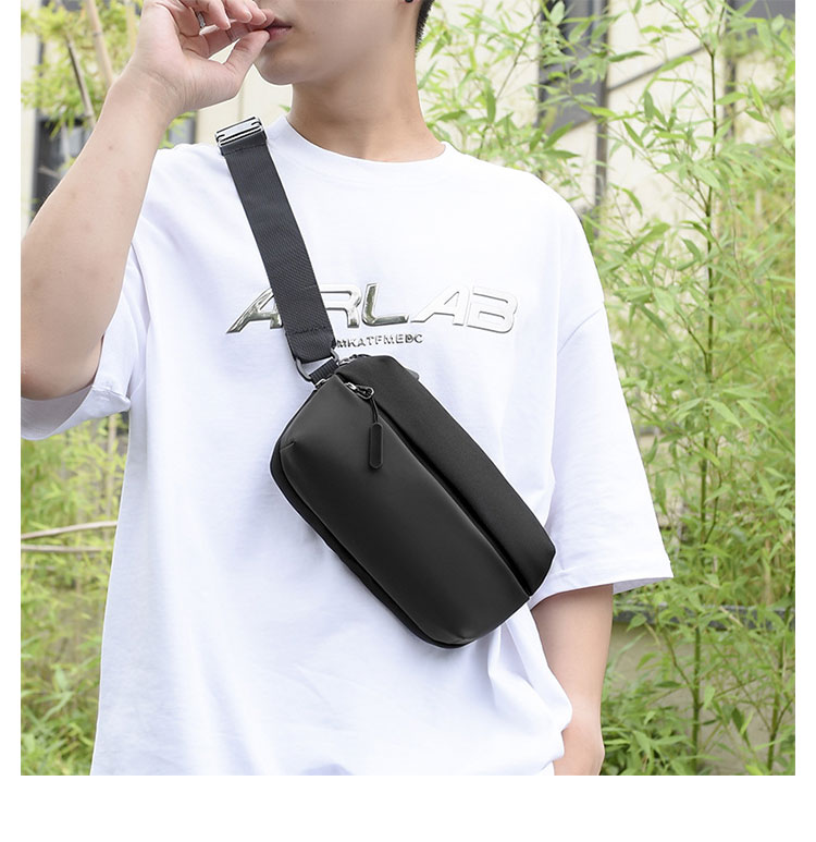 Whatna ミニショルダーバッグ メンズ 2way 斜め掛け ミニボディバッグ ミニ胸バッグ 小型ポシェット セカンドバッグ 手持げバッグ 小さめかたかけバッグ   カジュアル フォーマル ビジネス 通学 通勤 肩掛けバッグ 自転車かばん プレゼント男性D241-12