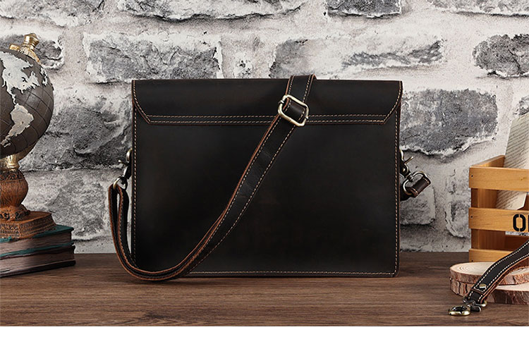 Whatna 天然 牛革 セカンド バッグ メンズ 3way クラッチ ショルダー 肩掛け バッグ 手持ちバッグ 大さい A4 2本入ペンホルダー付 ショルダーベルト付 ハンドストラップ付 本革 結婚式 バッグ ビジネス フォーマル 冠婚葬祭 バッグ-2