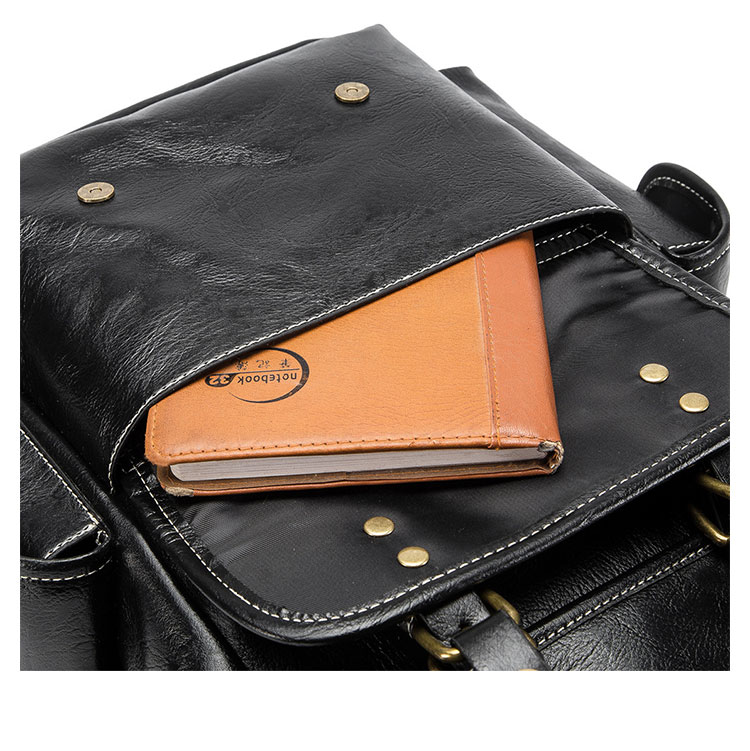 Whatna 革ビジネスバッグメンズ バッグ 手提げ・リュックの2WAY厚手 本革レザー A4 15.6インチpc収納可 大容量 盗難防止 旅行 出張用 通勤 通学 就活 面接 バッグ かばん 男性用 黒4095-8