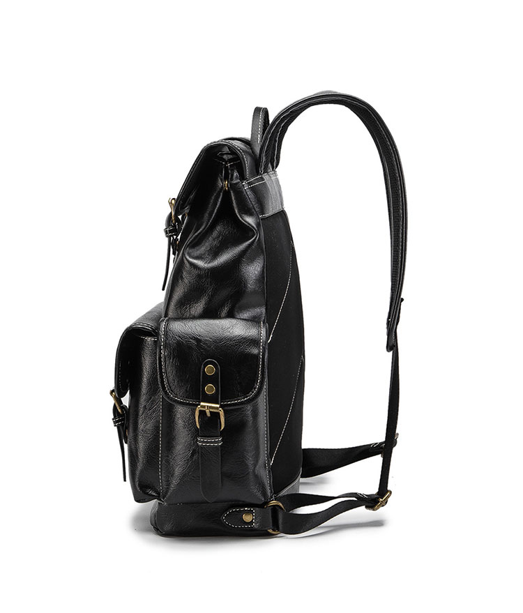 Whatna 革ビジネスバッグメンズ バッグ 手提げ・リュックの2WAY厚手 本革レザー A4 15.6インチpc収納可 大容量 盗難防止 旅行 出張用 通勤 通学 就活 面接 バッグ かばん 男性用 黒4095-2