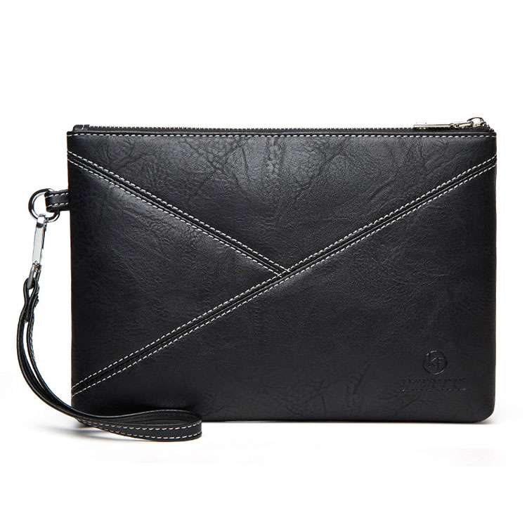 Whatna 2way 革 セカンドバッグ メンズ バッグ クラッチ バッグ 厚手 レザー B5 ipad 9.7収納可 手持ちバッグ 結婚式 バッグ フォーマル  ビジネス 冠婚葬祭 バッグ 男性用 紳士用 黒 ブラウン K-5010-1