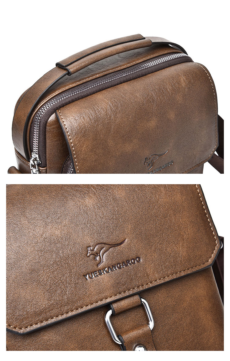 Whatna 革 ショルダーバッグ メンズ 2way 斜め掛け 手提げバッグ セカンドバッグ 手持げバッグ  キーリング付 レザー Ipad 9.7収納可 横型 カジュアル フォーマル ビジネス 通学 通勤 肩掛けバッグ 自転車かばん プレゼント男性HA-108-7