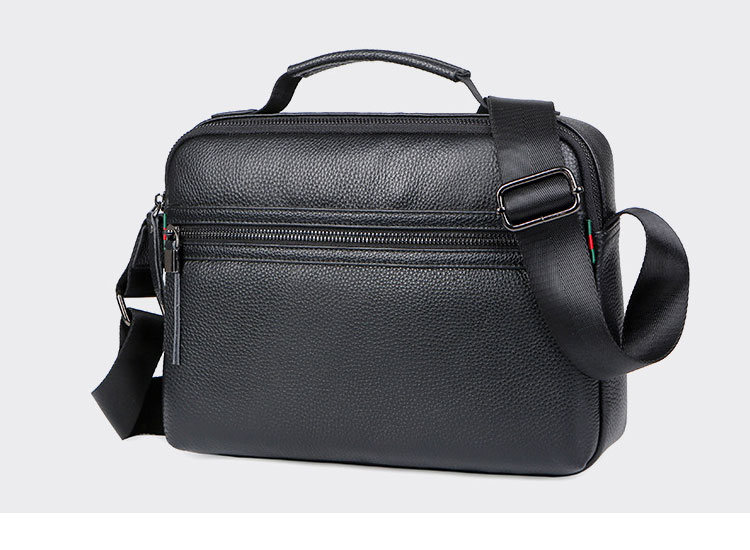 Whatna 天然 牛革ショルダーバッグ メンズ 2way斜め掛け胸バッグ 手提げバッグ セカンドバッグ 手持げバッグ 厚 手 レザー Ipad 10.5収納可 横型 カジュアル フォーマル ビジネス 通学 通勤 結婚式 肩掛けバッグ 自転車かばん プレゼント男性113-1